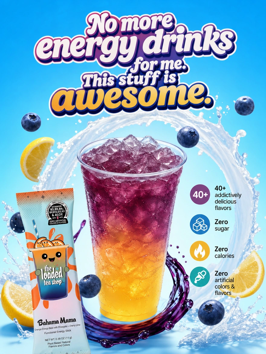 Flavor & energy — berry refreshment